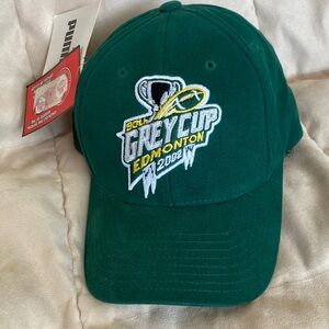 VINTAGE Puma Dark Green Grey Cup Edmonton Host 2002 Embroidered Baseball Cap